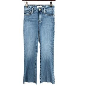 FRAME Le Crop Mini Boot Tide Pool‎ Grind Jeans Womens Size 24 Mid Rise New